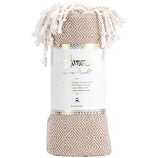 GREENDOOR Hamam Tuch Rautenmuster cappuccino 1 St