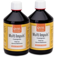 2er Set Multi Impuls 0,5 L - Bio-Fermentgetränk | Probiotika | EM-Tonicum laktosefrei, glutenfrei