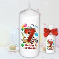 AV Andrea Verlag Geburtstagskerze 7 cm weiß