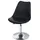 Mendler 2er-Set Drehstuhl Malmö T501, Stuhl Küchenstuhl, höhenverstellbar, Kunstleder ~ schwarz, Chromfuß