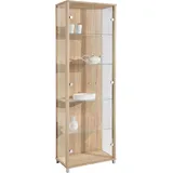 fif Möbel Vitrine »OPTIMA«, Standvitrine, Vitrinenschrank, Glasvitrine, Sammlervitrine, braun