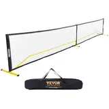 Vevor Tragbares Pickleball-Netzsystem, Wetterbeständiger, Stabiler Metallrahmen & Starkes PE-Netz, Outdoor-Spielsportnetz mit Tragetasche, Einfacher Aufbau, Spielen in der Hinterhofeinfahrt