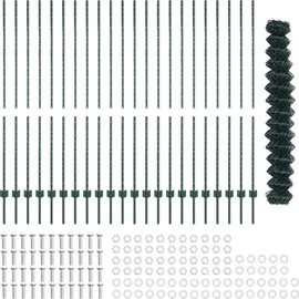vidaXL Zaun 25 x 1,5 m Grün/Stahl