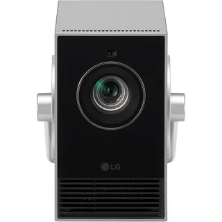 LG CineBeam Q HU710PB 4K Projektor, bis 304,8 cm (120 Zoll), 500 lm, 1.2:1), Beamer Silber