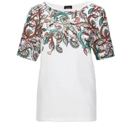 GOLDNER Kurzgröße: Elegantes Shirt mit Paisley-Design", in weiß / gemustert), | Gr.: 19,
