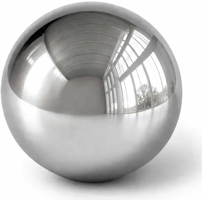 Gartenkugel Edelstahl 15cm Schwimmkugel  - silber