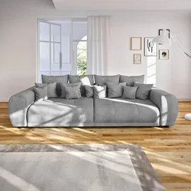 Livora Big-Sofa Polyester 3-Sitzer Grau