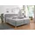 Home Affaire Boxspringbett »Fargo« inkl. Topper, in 3 Matratzenarten, in Samt- oder Strukturstoff grau