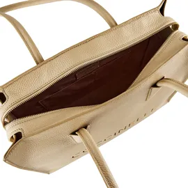Coccinelle Myrtha26 Shopper Leder Beige/Weiß