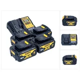 DeWalt DCB 1104 M4 Akku Starter Set 12 V / 18 V 4x Akku 4,0 Ah + DCB 1104 Ladegerät