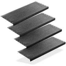 BigDean Stufenmatte 75 x 25 cm Schwarz