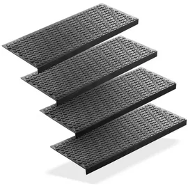 BigDean Stufenmatte 75 x 25 cm Schwarz