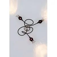 Serien.lighting serien lighting Poppy Wall 3 Arme, schwarzviolett/schwarz