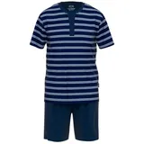 CECEBA Pyjama in Blau/Weiß | Gr.: 4XL