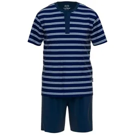 CECEBA Pyjama in Blau/Weiß | Gr.: 4XL