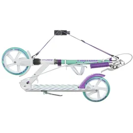 Raven Klappbarer Roller mit Bremse und Federung 200mm Pastelle PRO weiß|grün|violett No Size