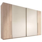 Mid.you Schwebetürenschrank, Weiß, Buche, 10 Fächer, 315x225x61 cm, Blauer Engel, BQ - Bündnis für Qualität, Handmade in Germany, Schlafzimmer, Kleiderschränke, Schwebetürenschränke