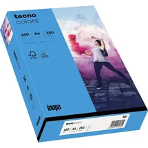 Inapa tecno colors A4 80 g/m2 500 Blatt intensivblau