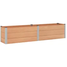 vidaXL Hochbeet 250 x 50 x 54 cm Braun