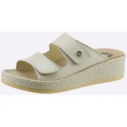Pantolette MUBB, Damen, Gr. 41, beige, Glattleder, sportlich, Schuhe