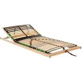 Beco Lattenrost, Holz, Birke, Buche,Birke, Buche, massiv, Schichtholz,Schichtholz, 7-Zonen, 90x190 cm, Made in Germany, Federleisten mit Duokappen, verstellbar, alternative Größen erhältlich, Schlafzimmer, Lattenroste
