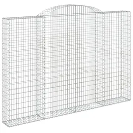 vidaXL Gabione mit Hochbogen 300 x 30 x 200/220 cm