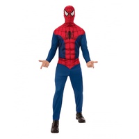 Classic Spiderman Kostüm mit Muskeln für Herren One Size