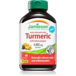 Jamieson Turmeric with black pepper 4,000 mg Kapseln zur Förderung der Fettverbrennung 60 KAP