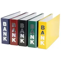 Livepac-Office Bankordner DIN 140x250 mm Gelb/Rot/Grün/Blau/Schwarz 10 St.