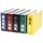Livepac-Office Bankordner DIN 140x250 mm Gelb/Rot/Grün/Blau/Schwarz 10 St.