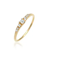 Elli DIAMONDS Verlobungsring Diamanten (0.1 ) 585 Weißgold 54 Damen