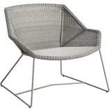 Cane-line Gartensessel Loungesessel Breeze Rattan & Geflecht Grau Taupe