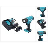 Makita DHG 180 RA1 Akku Heißluftgebläse 18 V 550 °C + 1x Akku 2,0 Ah + Ladegerät