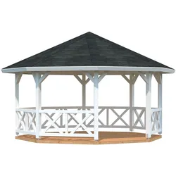 Palmako Pavillon Betty 18,0 m2 weiße Lackierung