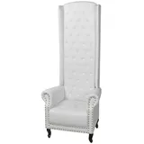 vidaXL Hochlehner-Sessel 77 x 65 x 181 cm weiß