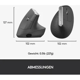 Logitech MX Vertical Wireless Ergonomische Maus (910-005448)