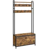 MID.YOU Garderobenständer Mid.you 85 x 30 x 180 cm Braun