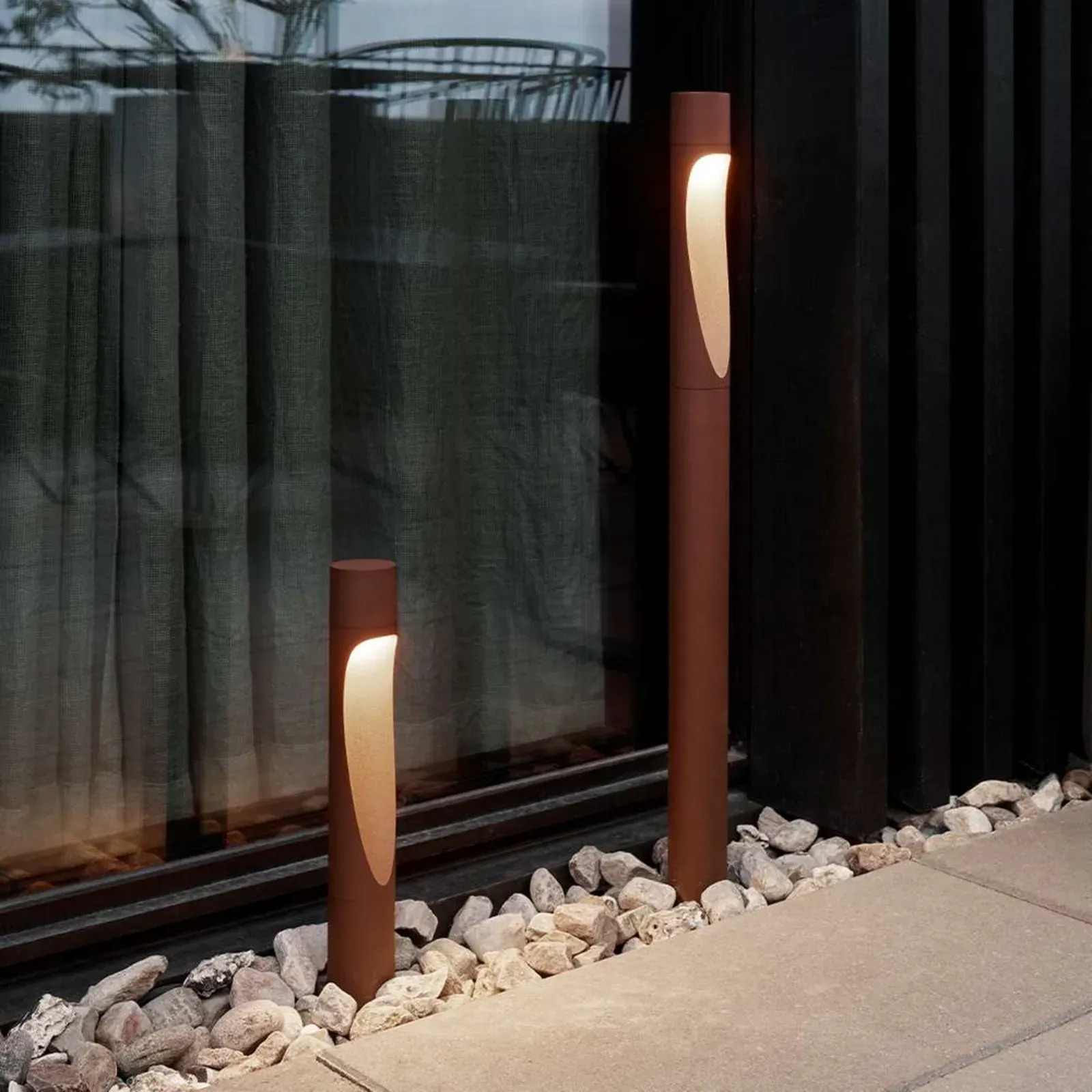 Außenleuchte Louis Poulsen, Braun / Rost, für Terrasse, Aluminium - 34.5