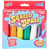 Galt Toys, Squeeze 'n Brush - 12 Classic Colours, Brush Tipped Paint Pens, Ages 3 Years Plus