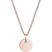 Elli Basic Panzerkette Plättchen Kreis Geo 925er Silber 45 Damen