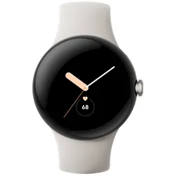 Google Pixel - Silber poliert - intelligente Uhr mit Active Armband