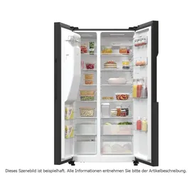 Gorenje G800 NRR9185ESBXL Side-by-Side (566 l, 1786 mm hoch, Schwarz)