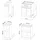 Vicco Kochinsel Fame-Line 90 x 82 x 60 cm Bordeaux/Anthrazit