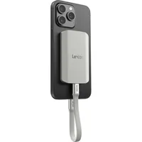 Lexar ES5 Tragbare SSD 1TB, USB 3.2 Gen2x2 mit bis zu 2.000 MB/s Lesen und Schreiben, IP65-Schutz, Magsafe Phone SSD Unterstützt Apple ProRes 4K (iPhone 15/16), Galaxy S25 8K, Flüssige Silikonhülle