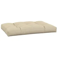 VidaXL Palettenkissen Beige 120x80x12 cm Stoff