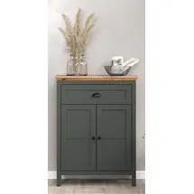 trendteam Stanton Kommode 77 x 102 x 39 cm Tannengrün/Eiche