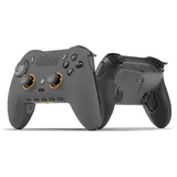 Corsair SCUF ENVISION PRO Wireless PC-Nur-Gaming-Controller - Fünf Abnehmbare G-Tasten - Abnehmbare Back-Paddles - Instant Triggers - iCUE-Kompatibel - Stahlgrau