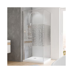 Schulte - Duschkabine Dusche Drehtür mit Seitenwand 80x80 Eckdusche