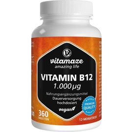 Vitamaze Vitamin B12 1000 μg hochdosiert vegan Tabletten