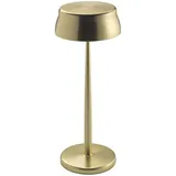 Zafferano Tischlampe Aluminium 32,8 cm inkl. Fernbedienung Gold